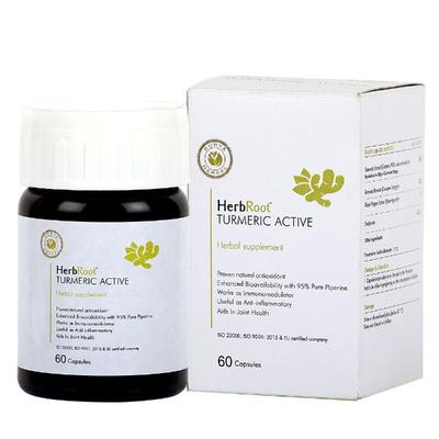 Surya Herbal HerbRoot Turmeric Active Capsule 60's - Pure Herbs