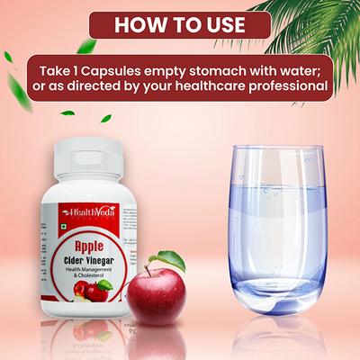 Health Veda Apple Cider Vinegar Capsule 60's - Apple Cider Vinegars