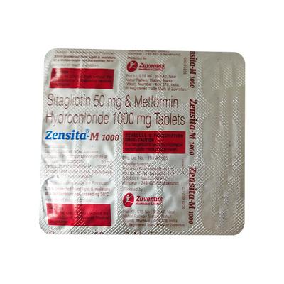 ZENSITA M 1000 Tablet 15's - Diabetes-Ant