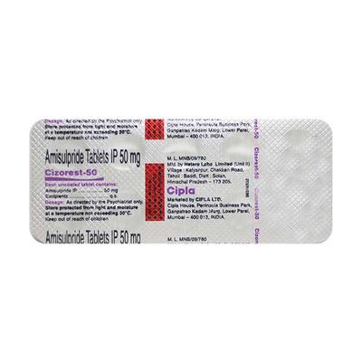 Cizorest 50mg Tablet 10'S - Schizophrenia-Aps