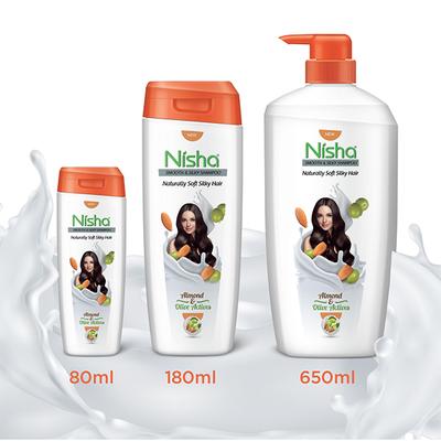 Nisha Shampoo - Almond & Olive Actives 650 ml - Shampoos