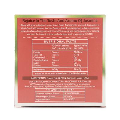 GTEE Green Tea Bags - Jasmine Flower 10's - Teas