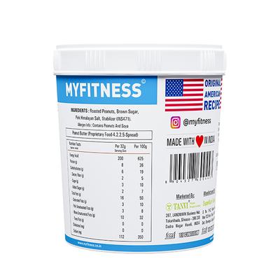 Myfitness Peanut Butter - Original Smooth 1.25kg - Nutritional Bars