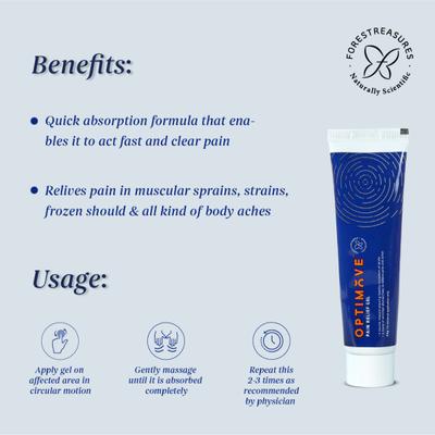 Forestreasures Optimov Gel 50 gm - Pain Relief (Ayush)