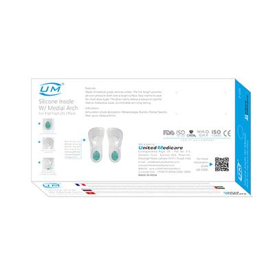 UM Silicone Insole W/Medical Arch 2N (1 Pair) (I05) (L) - Knee/Ankle/Leg/Foot Supports