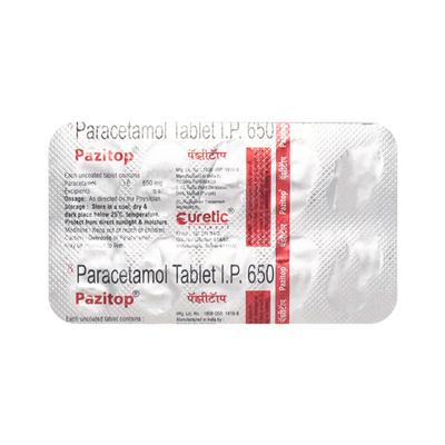PAZITOP 650 Tablet 10's - Fever-Non