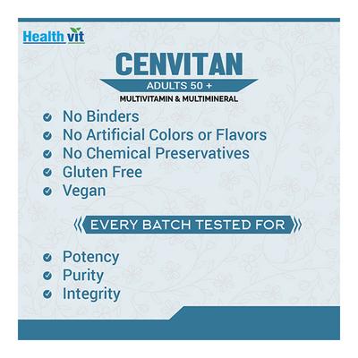 HealthVit Cenvitan Adults 50+ Tablet 60's - Multi-Vitamins