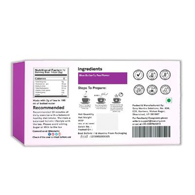 Teacurry Blue Butterfly Tea Bags - Blue Butterfly Flower 30's - Teas