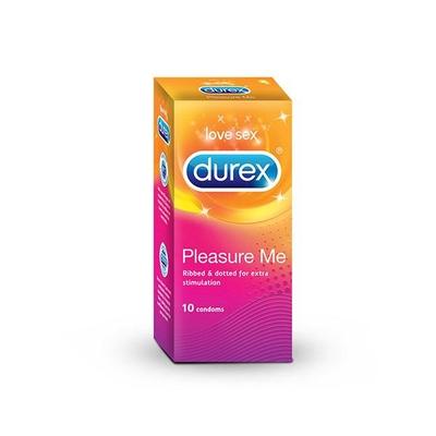 Durex Pleasure Me Ribbed & Dotted Condoms 10's - Plain/Flavoured Condoms