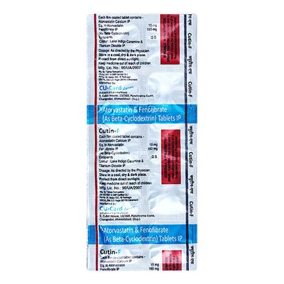 CUTIN F Tablet 10's - High Cholesterol-Dys