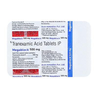 MEGABLOCK 500mg Tablet 10's - Bleeding Disorders-Hae