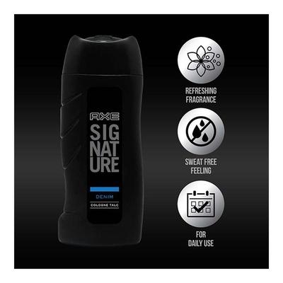 AXE Signature Cologne Talc - Denim 300 gm - Talcum Powders
