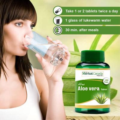 Herbal Canada Aloe Vera Extract Tablet 100's - Pure Herbs