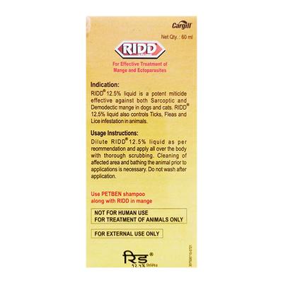 Ridd Liquid 60 ml - Pet Grooming