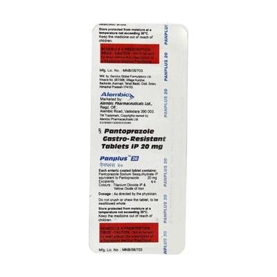 Panplus 20mg Tablet 10'S - Ulcer/Reflux/Flatulence-Aaa