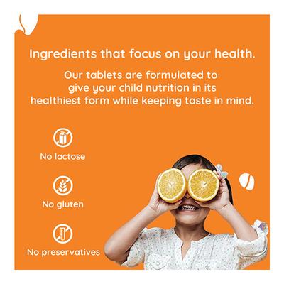 Nector Vitamin C Immunity Tablet - Orange Flavour 30's - Vitamin C