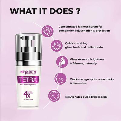 Keya Seth Aromatherapy Tetra Skin Whitening Serum 30 ml - Face Serum
