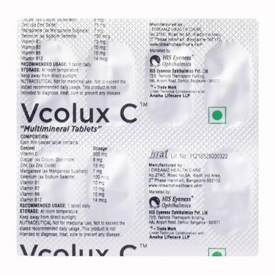 VCOLUX C Tablet 10's - Supplements-Vam