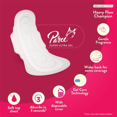 Paree Super Ultra Soft Feel Sanitary Pads (XXL) 6's - Sanitary Napkins