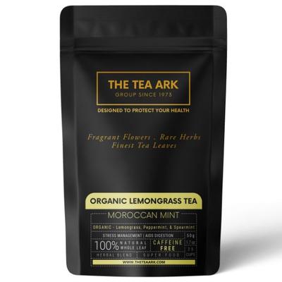 The Tea Ark Organic Lemongrass Tea Powder - Moroccan Mint 50 gm (Pouch) - Green/Herbal Teas