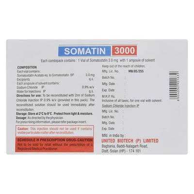 Somatin 3mg Injection 1's - Hormonal Therapy-Tro
