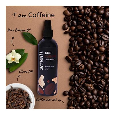 smeltt 1 Am Toilet Spray - Caffeine - Toilet Seat Sanitizer