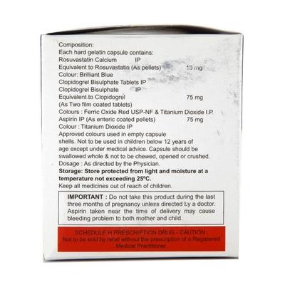 Crevast Gold 10mg Capsule 10'S - Blood Clot-Ant