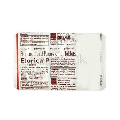 Etorica P Tablet 10'S - Pain relief-Nsa