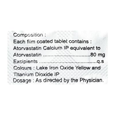 ATORICA 80 Tablet 15's - High Cholesterol-Dys