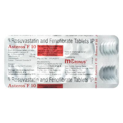 ASTEROS F 160/10mg Tablet 10's - High Cholesterol-Dys