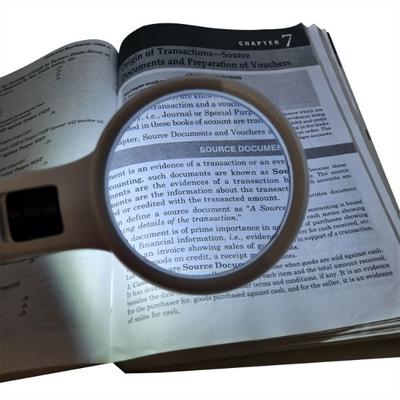 Sahyog Wellness Optical Magnifying Glass with 3 LED (95mm Wide Glass) - White 1's - Surgical Instruments