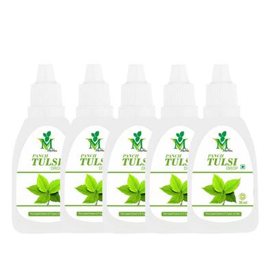 Mint Veda Panch Tulsi Drop (Pack of 5 x 30 ml) - Vitamin C