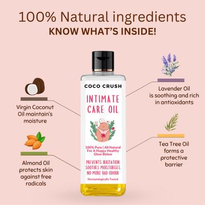 Coco Crush Natural Intimate Care Oil for Women 50 ml - Intimate Care