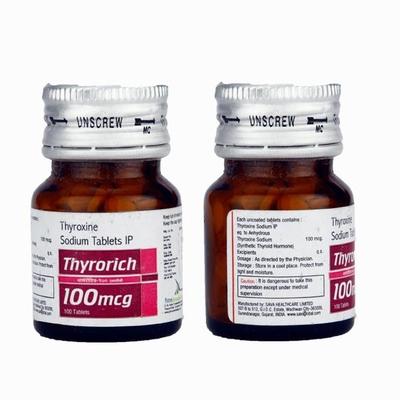 Thyrorich 100mcg Tablet 100'S - Hypothyroidism