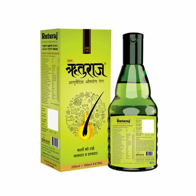 RutuRaj Ayurvedic Hair Oil (200 ml + 100 ml Extra) - Personal Care (Ayush)