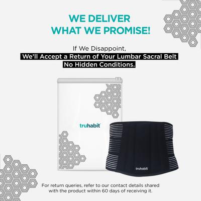 TruHabit Lumbar Sacral Belt (S) 1's - Back/Abdomen Supports
