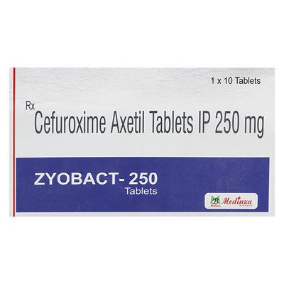 ZYOBACT 250 Tablet 10's - Bacterial Infections-Cep