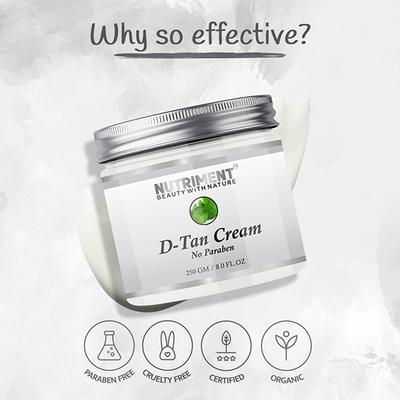 Nutriment De Tan Cream All Skin Type 250 gm - Lotions & Creams