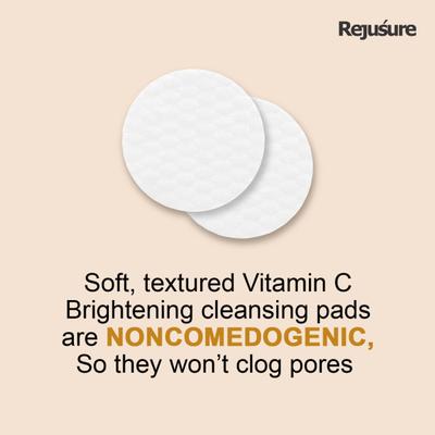 Rejusure Vitamin C Brightening Cleaning Pads 25's - Face Wash & Cleansers