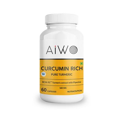 Aiwo Curcumin Rich 500 mg Capsule 60's - Herbal Dietary Supplement