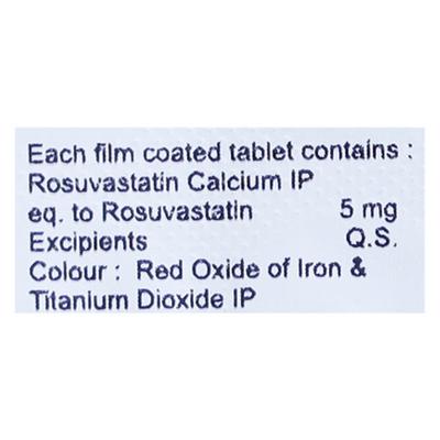 ROSEVAST 5mg Tablet 10's - High Cholesterol-Dys