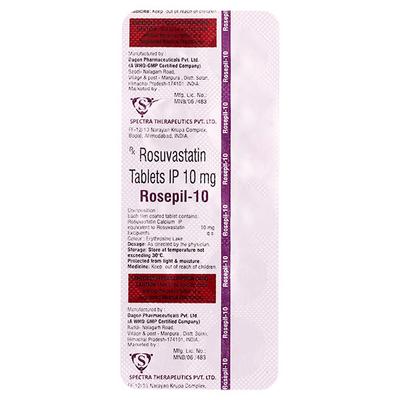 ROSEPIL 10mg Tablet 10's - High Cholesterol-Dys
