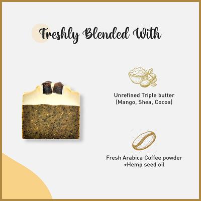 Body Cafe Bathing Bar - Mocha Sativum 100 gm - Shower Gels & Body Wash