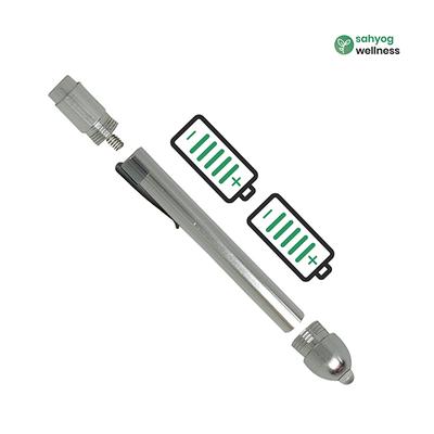 Sahyog Wellness Metal Mini Medical Pocket Pen Torch (White Light) - Silver - Health Monitoring Devices