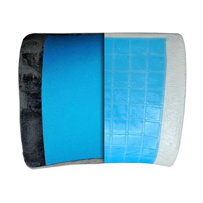 VIAGGI Orthopedic Lumbar Support Cooling Gel Memory Foam Pillow/Back Cushion - Grey - Others Ortho Supports