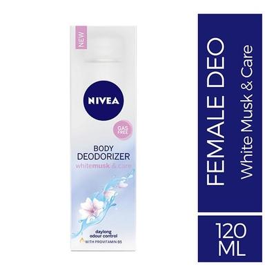 Nivea White Musk & Care Body Deodorizer 120 ml - Men Deodorants/Roll-Ons