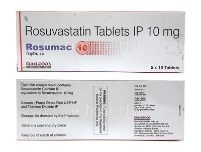 Rosumac 10mg Tablet 10'S - High Cholesterol-Dys