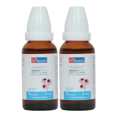 Dr Batra's Homeo+ Immunity Oral Drops (Pack 2 x 30 ml) - Speciality Medicines