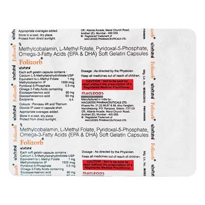Folizorb Capsule 10'S - Supplements-Vam