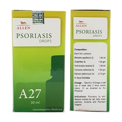 Allen A27 Psoriasis Drops 30 ml - Homeopathic Drops
